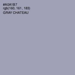#A0A1B7 - Gray Chateau Color Image